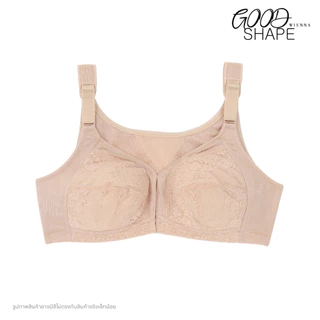 Wienna WIRELESS BRA DB47108 เสื้อชั้นใน Full Cup ไร้โครง ชุดชั้นใน แบบตะขอหน้า ไซซ์ใหญ่ สีเนื้อ สีดำ ทิวลิป คาร์เนชั่น