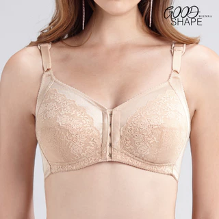Wienna WIRELESS BRA DB47108 เสื้อชั้นใน Full Cup ไร้โครง ชุดชั้นใน แบบตะขอหน้า ไซซ์ใหญ่ สีเนื้อ สีดำ ทิวลิป คาร์เนชั่น
