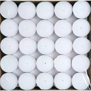 aro ตราเอโร่ เทียนอเนกประสงค์ TEALIGHT CANDLE ( ขนาด 14 กรัม x 100 ชิ้น ) จุดไฟได้นาน 4 ชั่วโมง