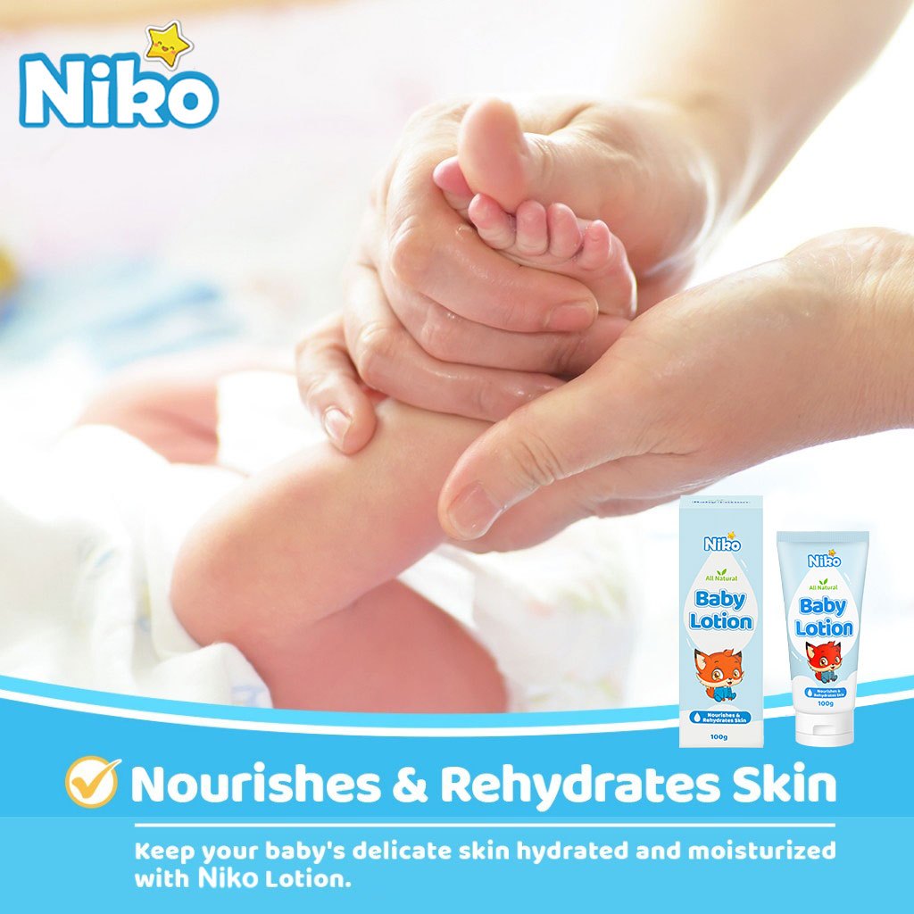 NIKO baby cream เบบี้ครีม ออแกนิค ดับเบิ้ล มอยส์เจอร์ โลชั่น ใช้ได้ตั้งแต่เด็กแรกเกิด 100ml. ราคา ถูกที่สุด ดีลบีเคเค แกลเลอรีภาพที่ 2