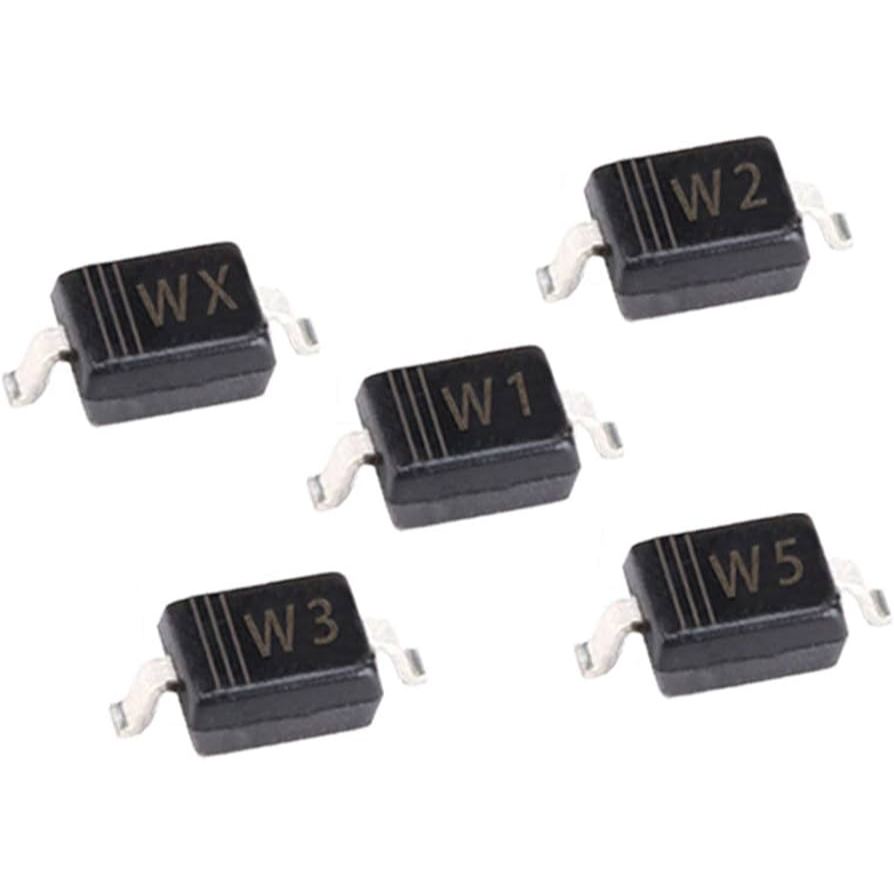 10pcs SOD-123 ZENER DIODE BZT52C 2V - 10V W1 W2 W3 W4 W5 W6 W7 W8 W9 WA WB WC WD WE WF