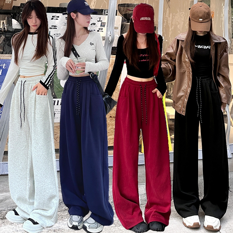 กางเกงลำลองผู้หญิง กางเกงผ้าฝ้ายอิดโรย ผ้าใส่สบาย มี 5 สีให้เลือก