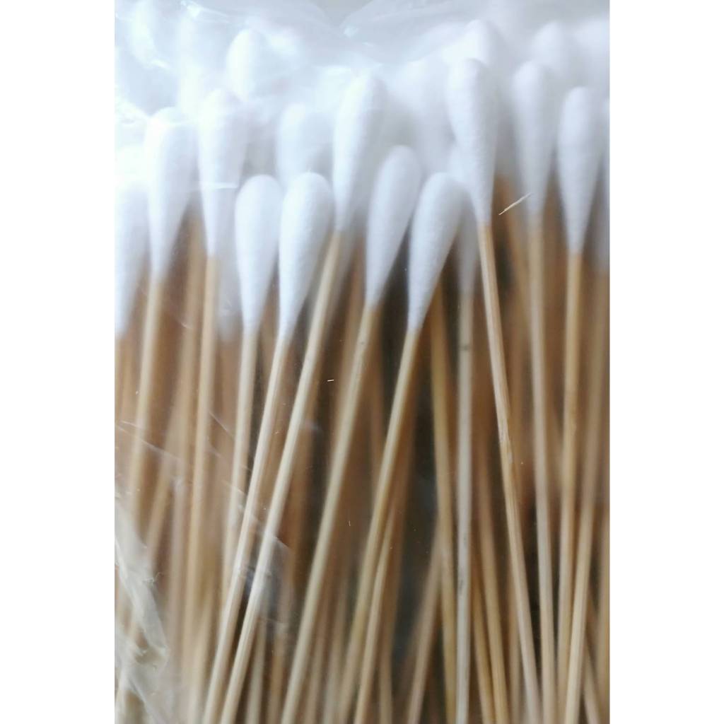 Cotton Stick ไม้พันสำลี Size L ( ยาว 15 cm. จำนวน 100 ก้าน/1 ห่อ ) ส่งตรงจากร้านยาชั้นนำ