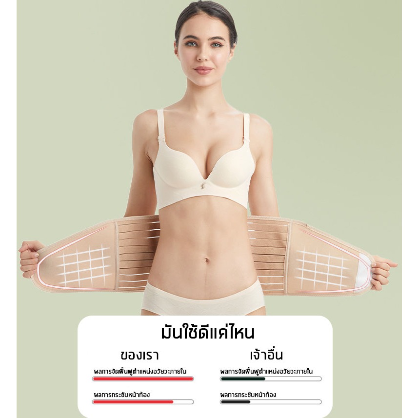 เข็มขัดรัดหน้าท้อง หลังคลอด ผ้ารัดหน้าท้องหลังคลอด บรรเทาอาการปวดหลัง เข็มขัดรัดหน้าท้อง กระชับสัดส่วน ราคา ถูกที่สุด ดีลบีเคเค แกลเลอรีภาพที่ 3
