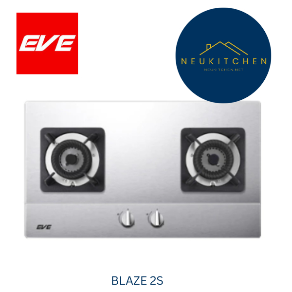 EVE เตาแก๊สสแตนเลส 2 หัว เตาแก๊สแบบฝัง รุ่น BLAZE 2S