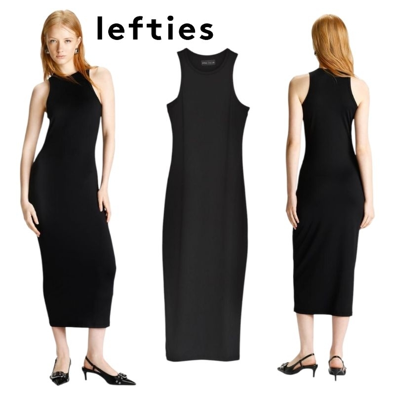 Lefties : Black Midi Dress