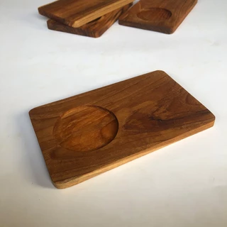 ถาดไม้รองแก้วHandmade