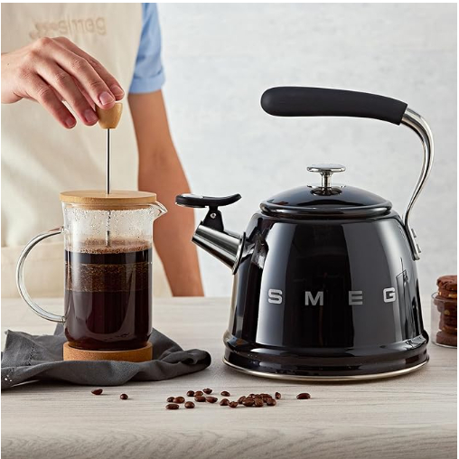 SMEG WHISTLING KETTLE เครื่องใช้ในครัว กาต้มน้ำไฟฟ้าสแตนเลส กาต้มน้ำไฟฟ้า (2.3L) ⚡จัดส่งจากไทย⚡