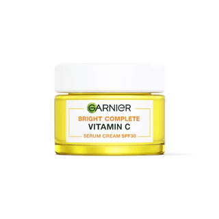 GARNIER Skin Naturals Bright Complete Vitamin C Serum Cream SPF30 PA+++ เซรั่มบำรุงผิวหน้า 50ml