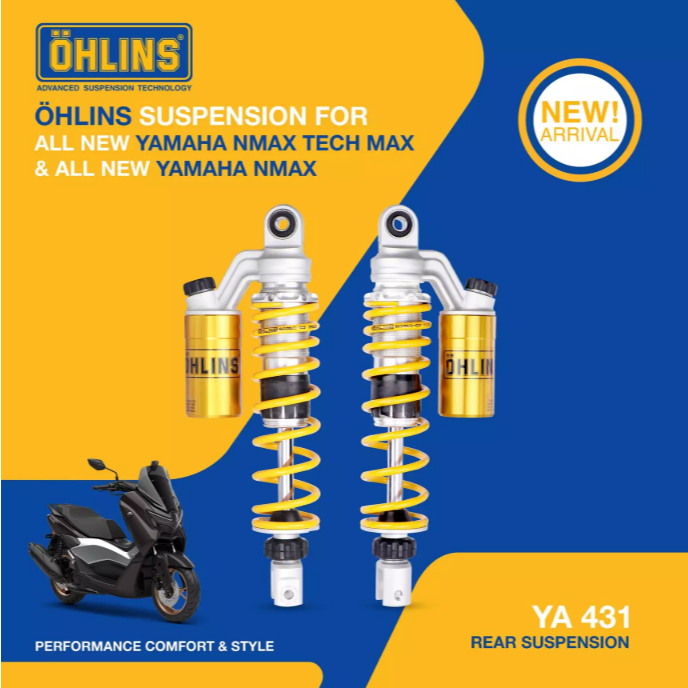 Ohlins โช้คหลัง YA431 Yamaha N-max 155 (2025)