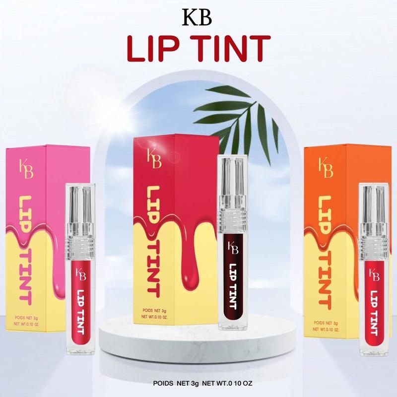 KB Lip tint ลิปทิ้นท์แม่กิ๊ฟ Cosmetic มาพร้อมกัน 3 สี ริมฝีปาก