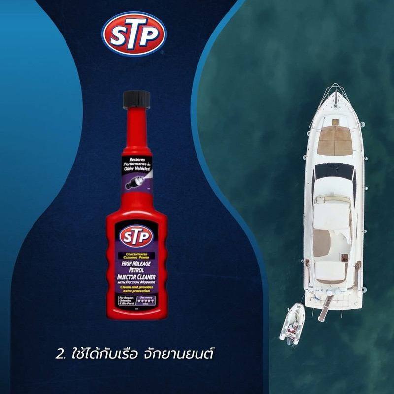 STP น้ำยาล้างทำความสะอาดหัวฉีดเบนซิน สูตรเข้มข้น Fuel Injector Cleaner 200 ml. [ของแท้100%] - รูปที่ 3