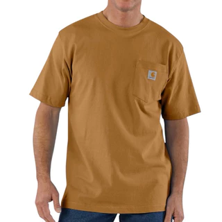 พร้อมส่ง (ของแท้ 100%) เสื้อยืด Carhartt Men's Loose Fit Heavyweight Short-Sleeve Pocket T-Shirt