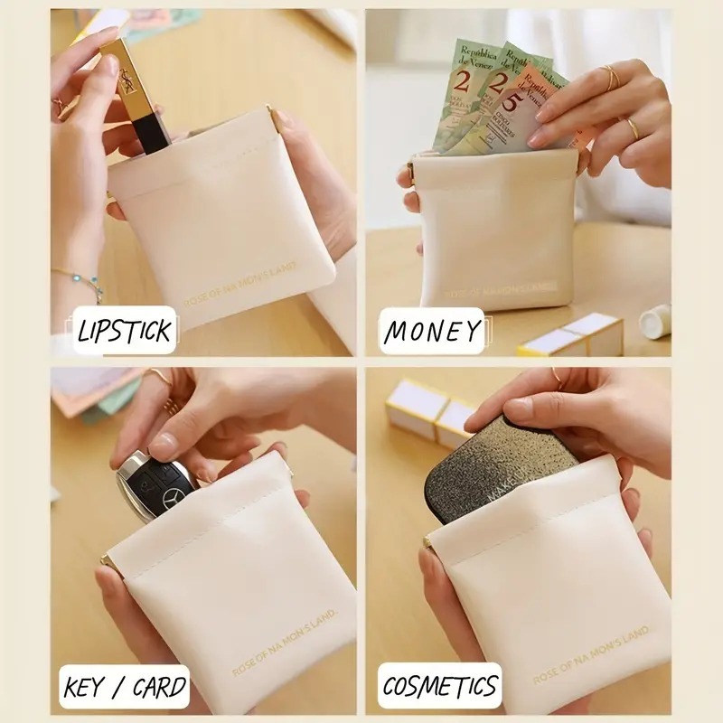 kokorohome กระเป๋าสตาง ใส่เหรียญ กระเป๋าจิ๋ว พกพา กะเป๋าตัง เป๋าตังค์ กระเป๋าป๊อกแป๊ก mini bag MB159