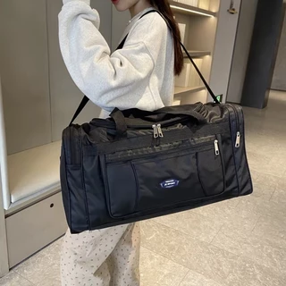 กระเป๋าใส่เสื้อผ้าไปเที่ยว กระเป๋าเดินทาง ผ้าออกซ์ฟอร์ด ความจุขนาดใหญ่พิเศษ กันน้ํา พับได้ มีหลายช่อง