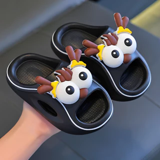 รองเท้าแตะเด็กแบบสวม น้ำหนักเบา พื้นมีกันลื่น นุ่ม ใส่กระชับเท้า Children's slip-on พร้อมส่งในไทย***