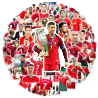 สติ๊กเกอร์ Ronaldo 70 โรนัลโด้ 50ชิน Real Madrid cr7 ฟุตบอล มาดริด แมนยู บาร์ซ่า บาซ่า ronaldo liverpool เสื้อ บอล messi