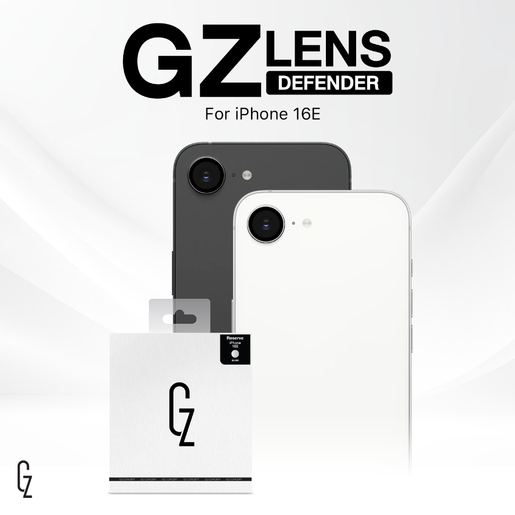 ฟิล์มป้องกันเลนส์กล้อง GZ Lens Defender สำหรับ iPhone 16E