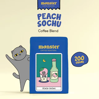 Monster Coffee Roaster เมล็ดกาแฟกลิ่นพีชโซจูคั่วกลาง PEACH SOCHU