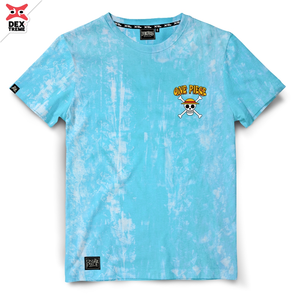 Dextreme เสื้อมัดย้อมวันพีซ (DOP-2225) ลาย Luffy มี สีฟ้า และ สีดำ