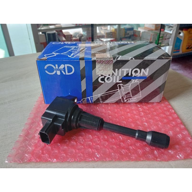 OKD Japan คอยล์จุดระเบิด MRACH , ALMERA , SYLPHY ราคาต่อ จำนวน 1 ตัว รหัส.NS-1002