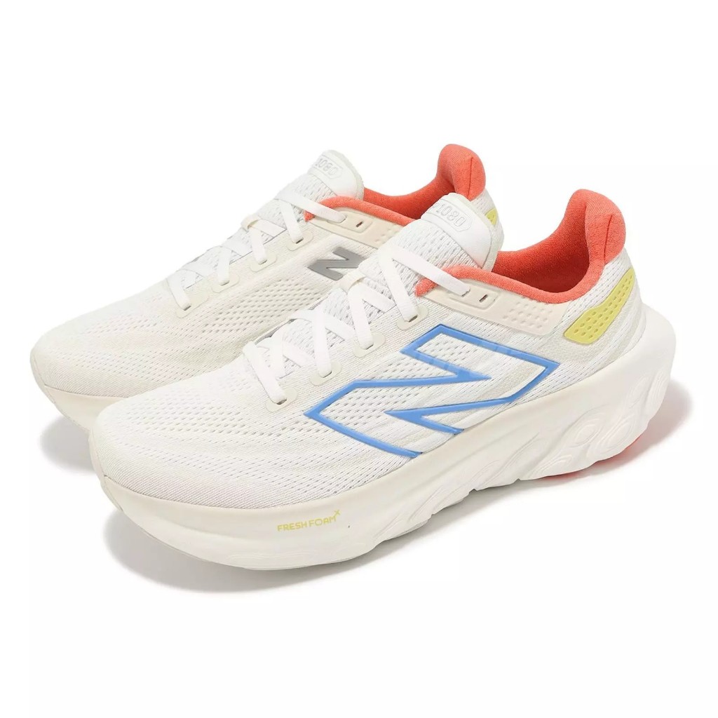 New Balance Fresh Foam X 1080 V13 ของแท้ 100% Sea Salt Gulf Red W1080O13 Sneaker รองเท้าผู้หญิง รองเท้าผ้าใบ