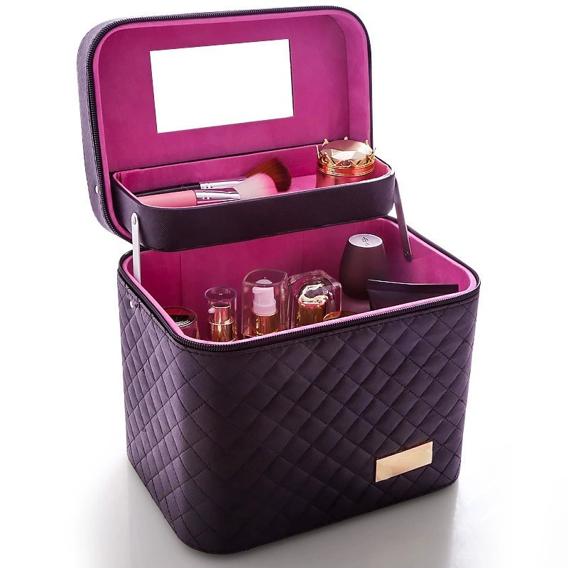 กล่องเก็บเครื่องสำอางสำหรับพกพา สวยหรู Cosmetic Box กระเป๋าเดินทาง กระเป๋าผู้หญิง กระเป๋าแฟชั่น