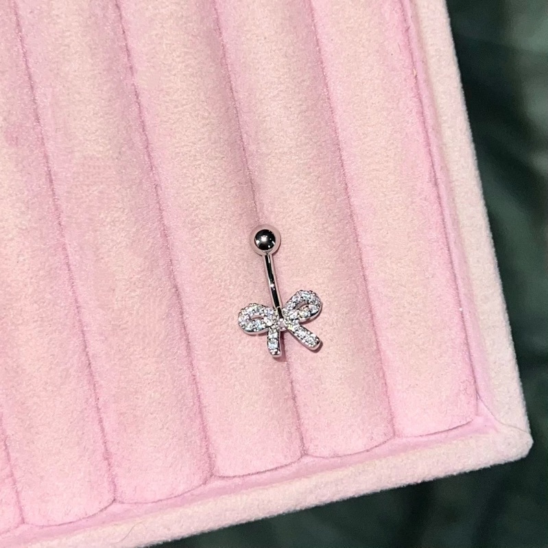 จิวสะดือสแตนเลสแท้ พร้อมส่งจากไทย🎀เปลี่ยนความยาว6/8/12แจ้งในหมายเหตุนะคะ ถ้าไม่แจ้งจะส่งเป็น10mmยาวมาตรฐานน้า