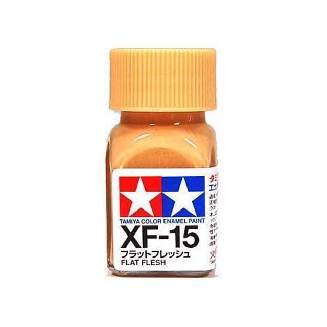 TAMIYA Enamel Color XF-15 Flat Flesh สีสูตรน้ำมัน ขนาด 10 ml.