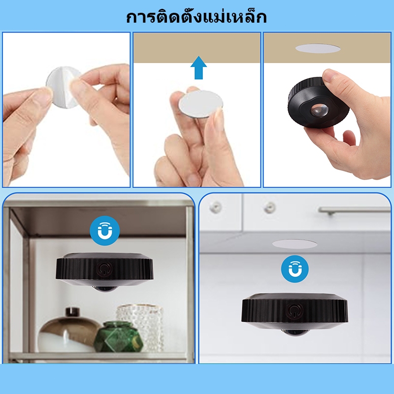 ไฟส่องก๊อกน้ำหรี่แสงได้ 3X RGB ไฟกลางคืนปรับอารมณ์แบบชาร์จ USB ไฟกลางคืนไร้สายสำหรับตู้เสื้อผ้าหลากสีสันพร้อมรีโมตคอนโทร - รูปที่ 6