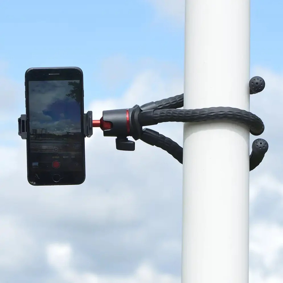 KingMa Tripod Camera phone ขาตั้งกล้องและมือถือ แบบหนวดหมึก ดัดงอได้ พร้อมหัวจับมือถือ (ประกันศูนย์)