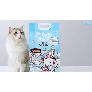 ทรายแมว Molly Purr กลิ่นนมฮอกไกโด ขนาด 6L