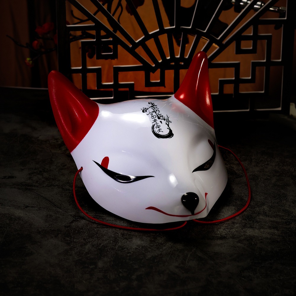 ร้านส่งไวจากกรุงเทพ⚡หน้ากากจิ้งจอกญี่ปุ่น หน้ากากcosplay หน้ากากญี่ปุ่น สไตล์อนิเมะ พร็อพถ่ายภาพ - รูปที่ 5