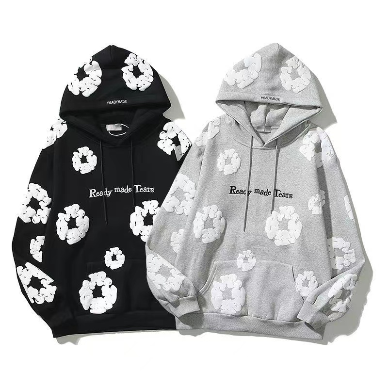 Street แฟชั่นผู้ชายและผู้หญิงพิมพ์ขนแกะ Hoodies เสื้อแขนยาวเสื้อสวมหัว Unisex