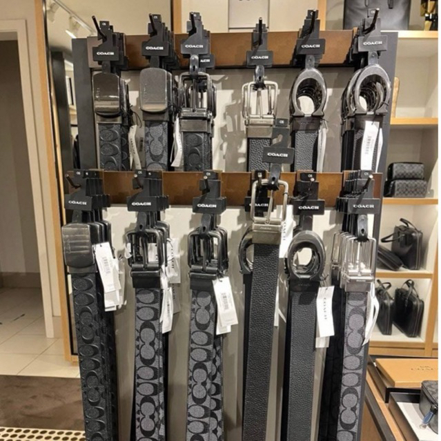 ^-^ส่วนลดXtra แฟชั่น 30%+ส่วนลดร้านค้า 5%: พร้อมส่ง แท้ 💯% เข็มขัดชาย PLAQUE BUCKLE CUT-TO-SIZE REVERSIBLE BELT, 38MM
