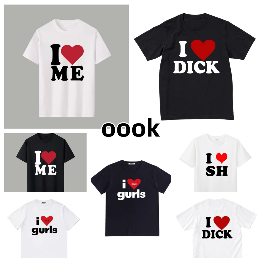 (จัดส่งตลอด 24 ชั่วโมง）เสื้อ เสื้อคอกลม เสื้อสกรีน I LOVE ME เนื้อผ้า cotton 100% มีหลายสีเลือกใส่ได้ทั้งหญิงและชาย A