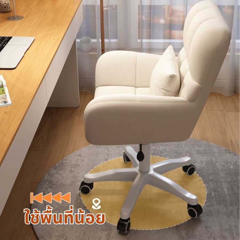 เก้าอี้ เก้าอี้แต่งหน้า ผ้ากำมะหยี่่ นั่งทานข้าว ทำงาน อเนกประสงค์ กินข้าว ขาเหล็ก 46*44*83cm - รูปที่ 6