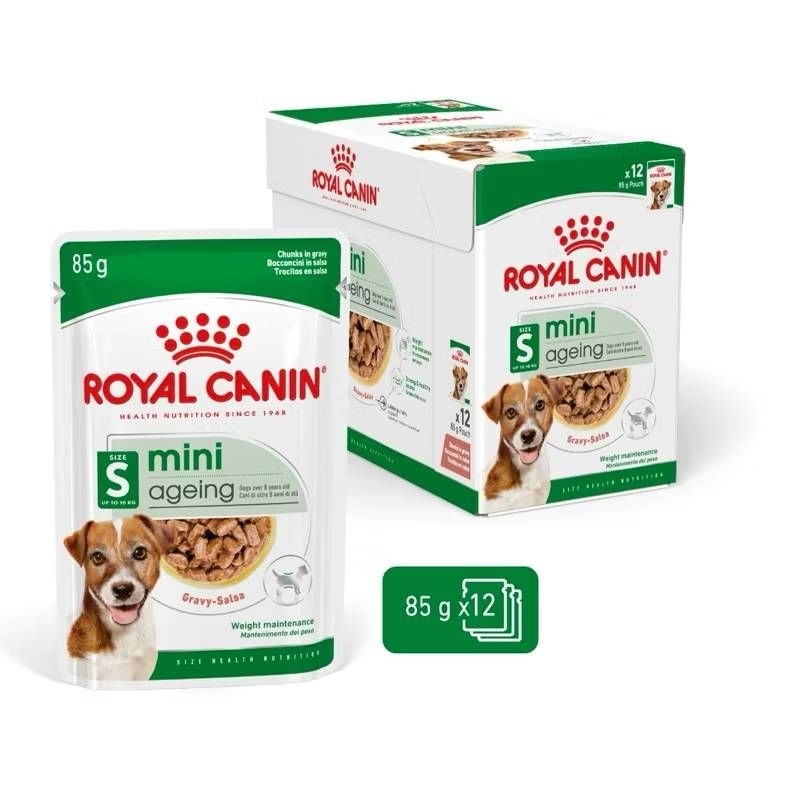 [Mini ageing 1 โหล] Royal Canin อาหารเปียกสำหรับสุนัขสูงวัย MINI AGEING ยกโหล 12ซอง