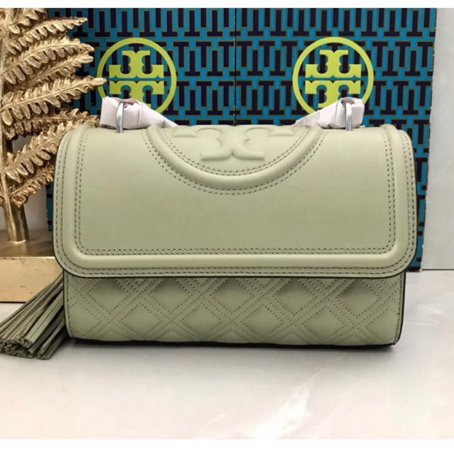 คป 🎀 (สด-ผ่อน) กระเป๋า 8.4 นิ้ว 75576 เขียว Torry Fleming Small 75576