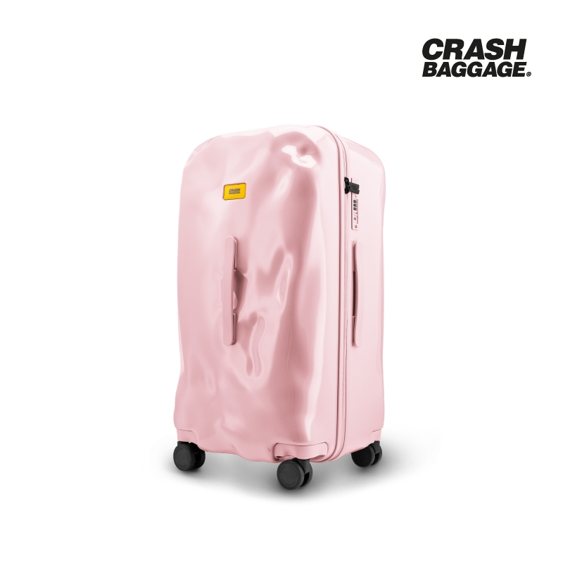 CRASH BAGGAGE กระเป๋าเดินทาง รุ่น TRUNK สีชมพูพาสเทล ขนาด 28.3" รับประกัน 5 ปี