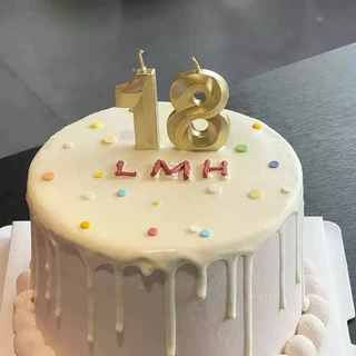 [พร้อมส่ง] เทียนวันเกิดตัวเลข เทียนตัวเลข เทียนวันเกิด Happy birthday มีหลายสี ตกแต่งเค้กวันเกิด