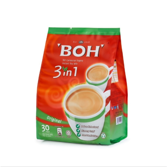 [BOH] ชาชักสูตร 3IN1 สูตรออริจินัล หวานปกติ 30ซอง