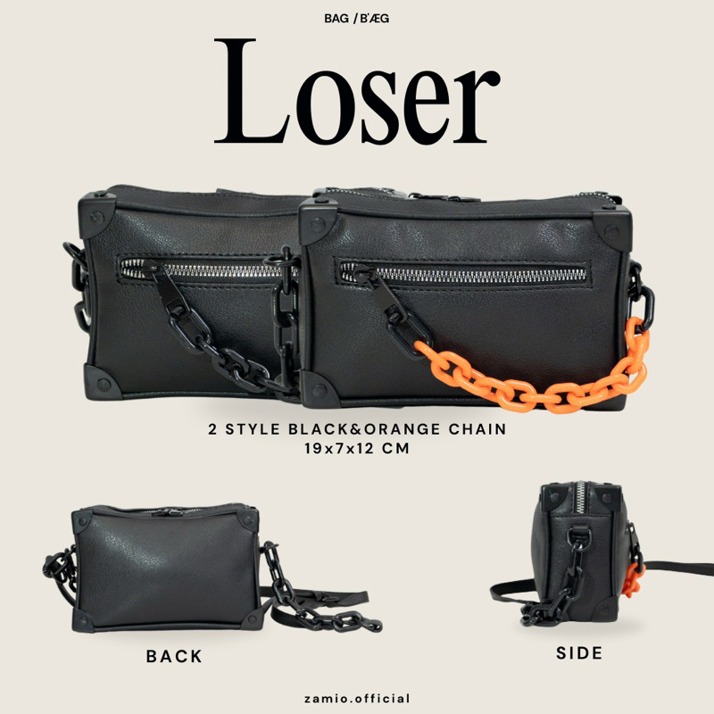 LOSER BAG กระเป๋าสะพายข้างทรงกล่อง