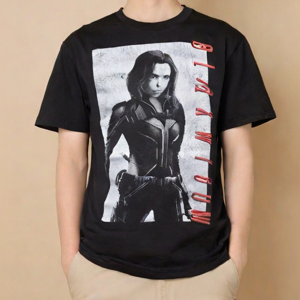 Marvel Blackwidow เสื้อยืดมือ 2 สวยๆ
