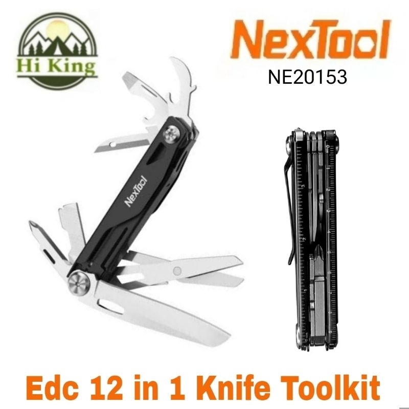 พร้อมส่ง🇹🇭 Nextool Edc Knife Multi functional มีดพก อเนกประสงค์ 12 ฟังชั่น เปิดมือเดียว พร้อมระบบล็อก ของแท้  NE20224
