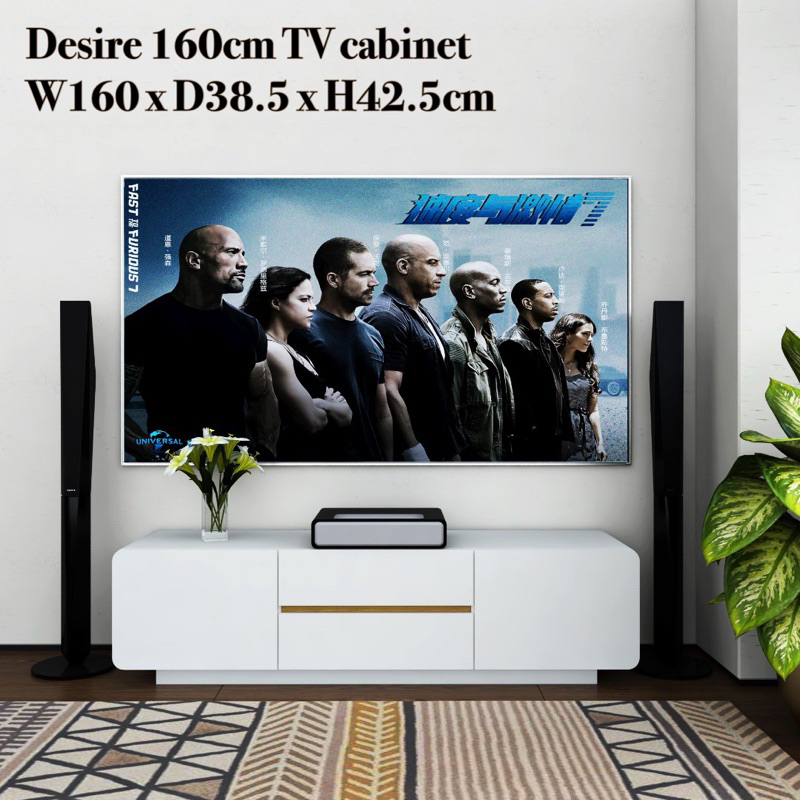 Tomato Home ชั้นทีวี Desire TV cabinet กว้าง W160ซม | ชั้นวางทีวีมินิมอล วางทีวีใหญ่สุด 65นิ้ว