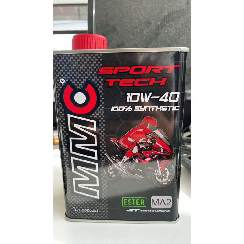 น้ำมันเครื่อง MMC Sports tech 100% 10w-40 ขนาด1 ลิตร