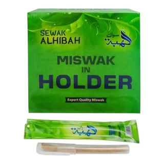 (Miswak Al-hibah)ไม้มิสวากขาว/ไม้ขัดฟัน/ไม้แฟรงฟันสมุนไพร(พร้อมกล่องใส่ พกพาสะดวก)