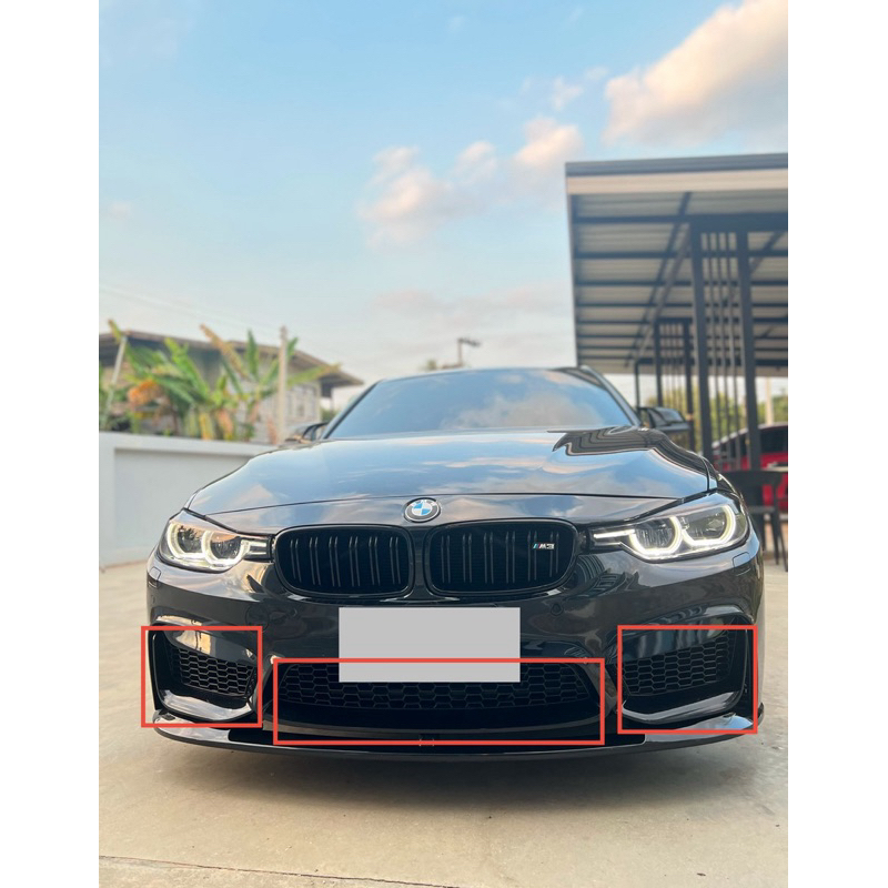 BMW F30 ตะแกรงกันชนหน้า ตัวกันชนแต่ง M3 ลุค