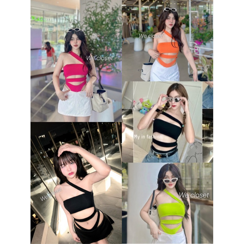 💕ShopBypuy💕บอดี้สูทเว้าเอวเชือกหน้าแซ่บๆ